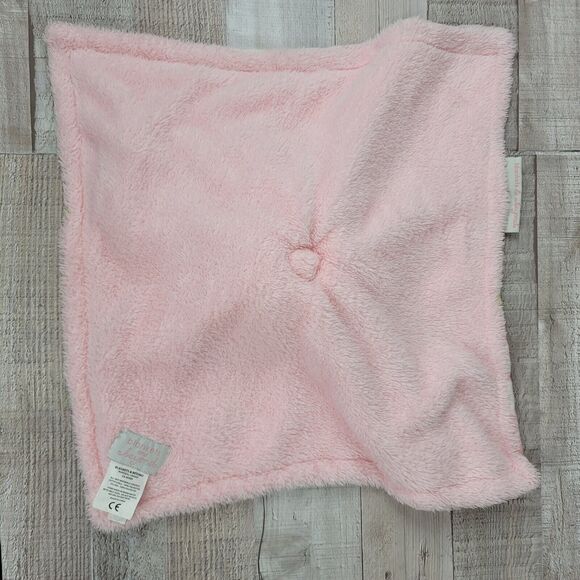 Bear Plush Baby Lovey Pink Floral Blankets & Beyond Security Blanket Paci Strap - Picture 5 of 9